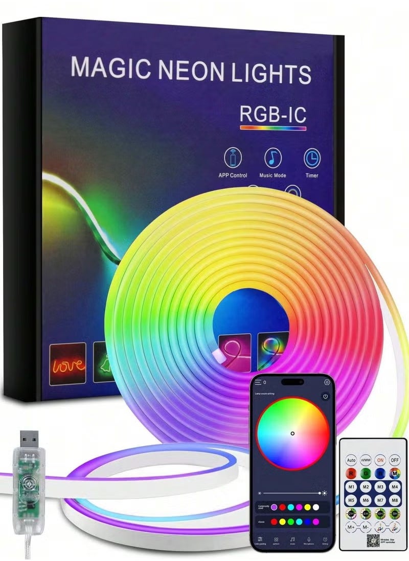 LED Neon RGB Magic Light 5M Bluetooth