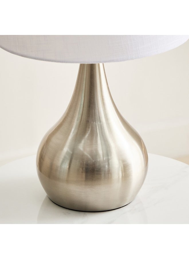 Antark Metal Table Lamp with Linen Shade 30 x 48 x 30 cm