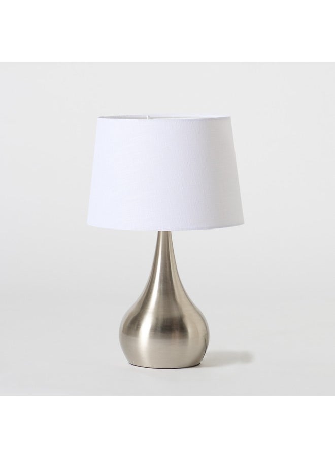 Antark Metal Table Lamp with Linen Shade 30 x 48 x 30 cm