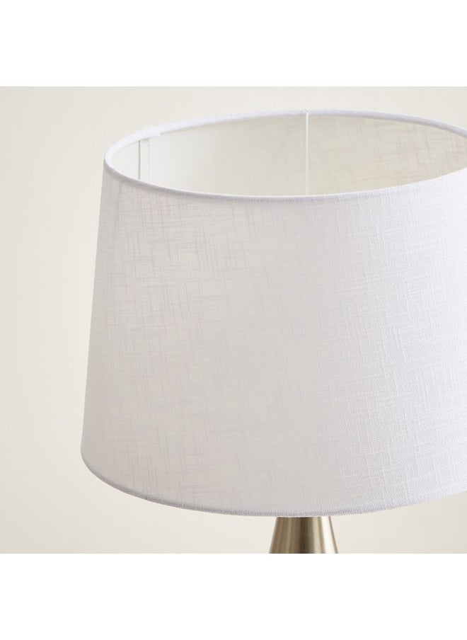 Antark Metal Table Lamp with Linen Shade 30 x 48 x 30 cm