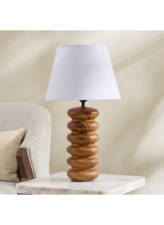 Marbella Ceramic Table Lamp with Fabric Shade 56.5 cm