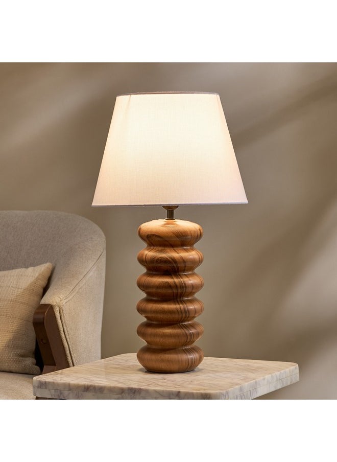 Marbella Ceramic Table Lamp with Fabric Shade 56.5 cm