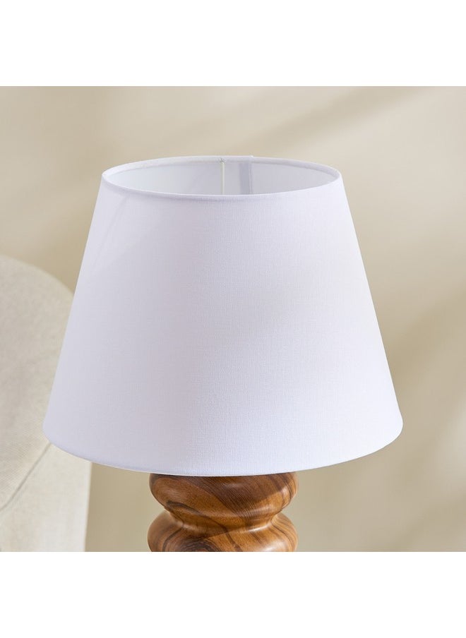 Marbella Ceramic Table Lamp with Fabric Shade 56.5 cm