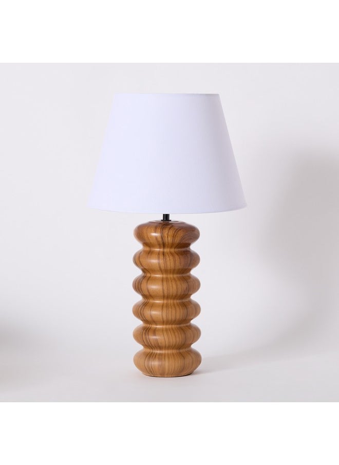 Marbella Ceramic Table Lamp with Fabric Shade 56.5 cm