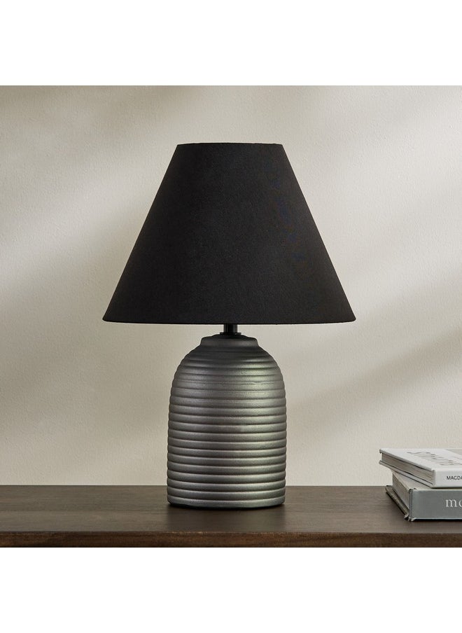 Marbella Ceramic Table Lamp with Fabric Shade 32 cm