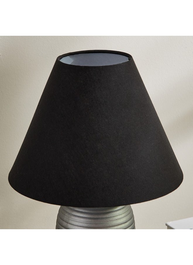 Marbella Ceramic Table Lamp with Fabric Shade 32 cm