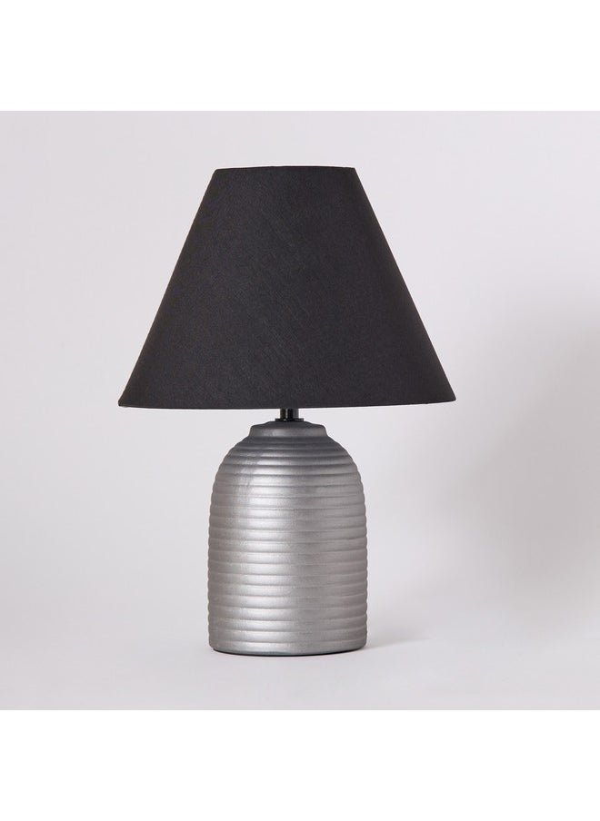 Marbella Ceramic Table Lamp with Fabric Shade 32 cm