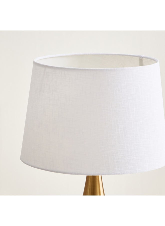 Antark Metal Table Lamp with Linen Shade 30 x 48 x 30 cm