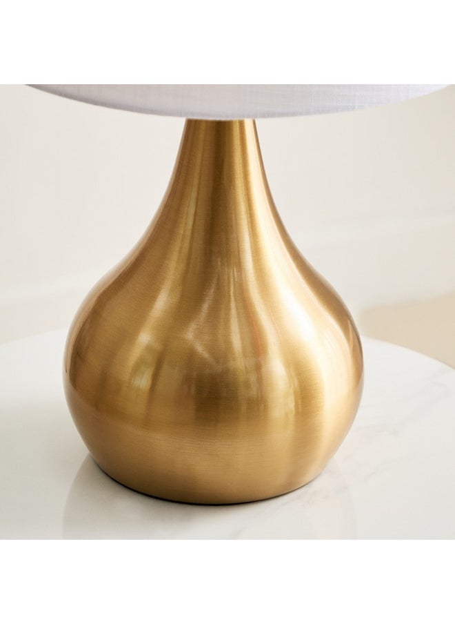 Antark Metal Table Lamp with Linen Shade 30 x 48 x 30 cm