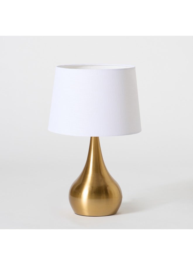 Antark Metal Table Lamp with Linen Shade 30 x 48 x 30 cm