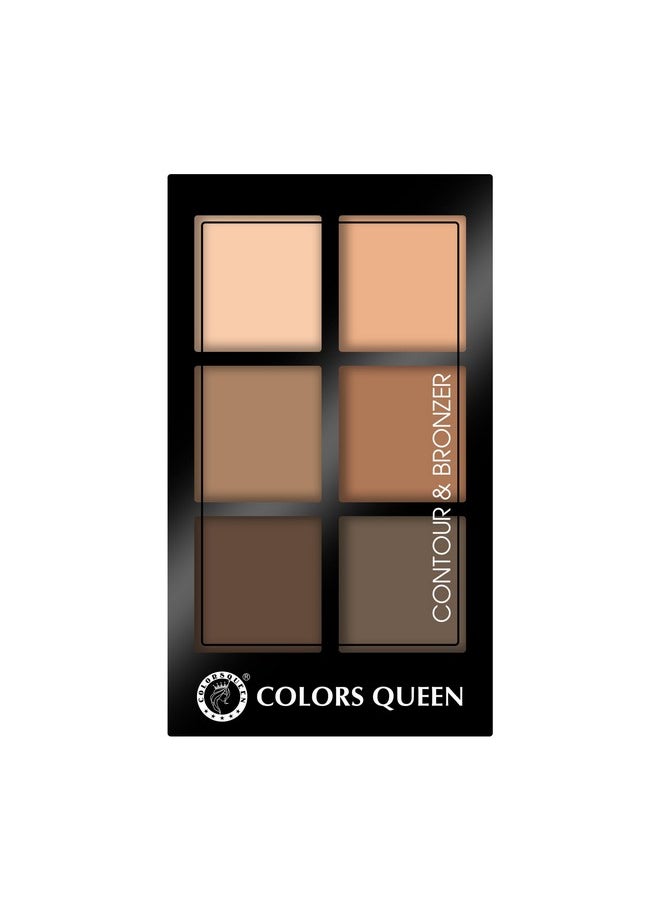 Contour & Bronzer Palette | Matte Finish & Long Lasting Formula | Easy To Blend, Creamy Texture, Lightweight Contour And Bronzer Palette For Face Makeup (Shade - 02, 17G)