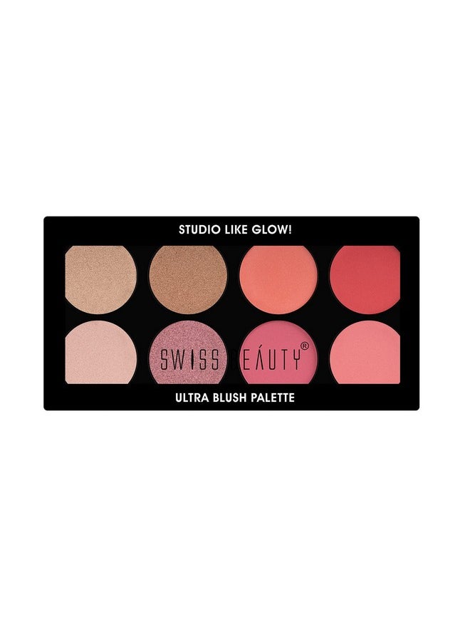 Ultra Blush Palette With Highly Blendable Shades | Pigmented Blusher For A Natural Flush | Shade-1, 16Gm|