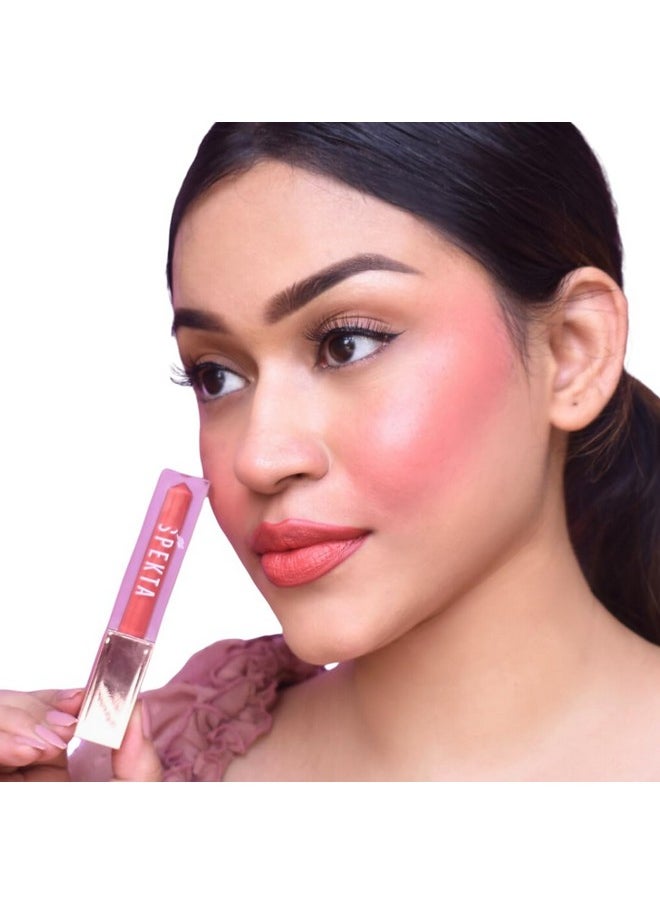 Dewy Diva 3-In-1 Lip Cheek And Eye Shadow Tint | Glass Skin Finish | Buildable Makeup Liquid Blush (4.2Ml, Vegan) (305 Regal (Red))