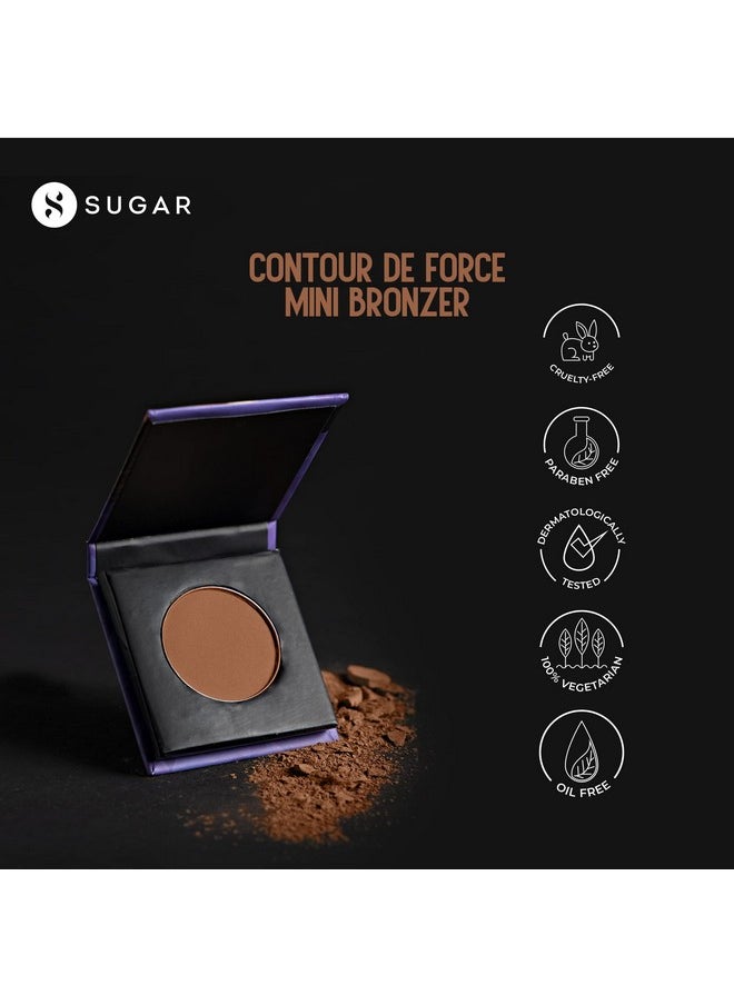 - Contour De Force - Mini Bronzer - 02 Woody Wonder (Warm Brown Bronzer) - Lightweight, Contour Bronzer With Matte Finish