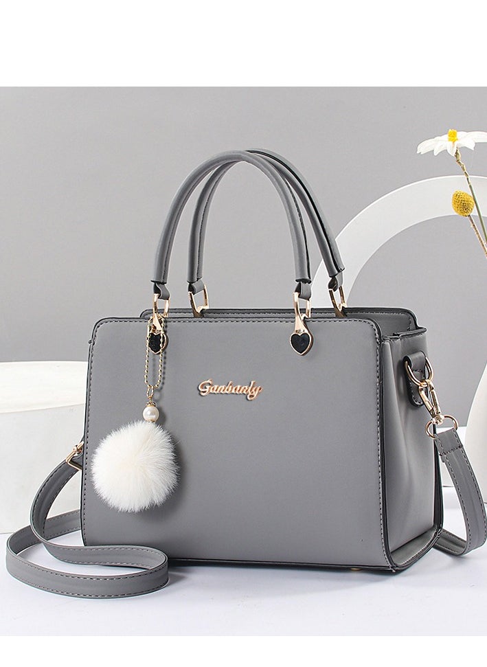 Women's Fashion Handbag Faux Leather Crossbody Bag For Women Large Capacity Bow Trim Tote Bags Top Handle Satchel Fashionable Travel Shoulder Bag For Ladies