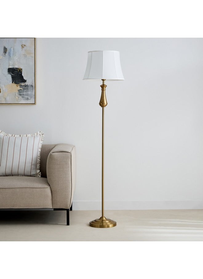 Deme Grame Metal Floor Lamp with Linen Shade 40 x 167 x 40 cm