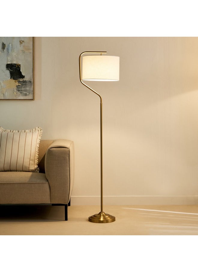 Deme Avala Metal Floor Lamp with Linen Shade 36 x 162 x 36 cm