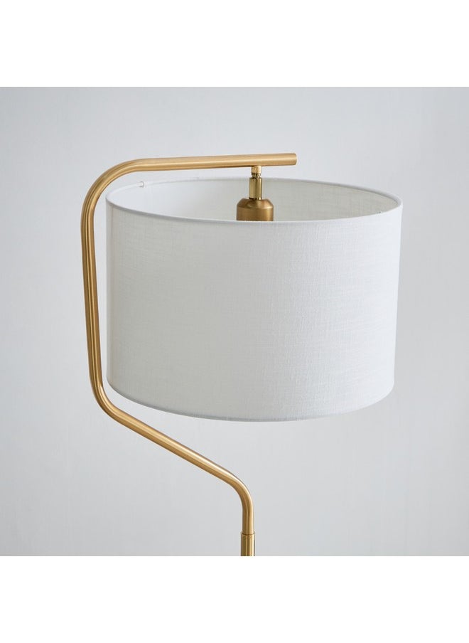 Deme Avala Metal Floor Lamp with Linen Shade 36 x 162 x 36 cm