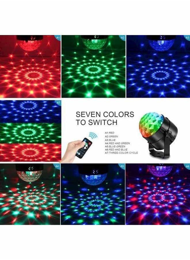 LED Decorative Disco Magic Ball Light With Remote Multicolour