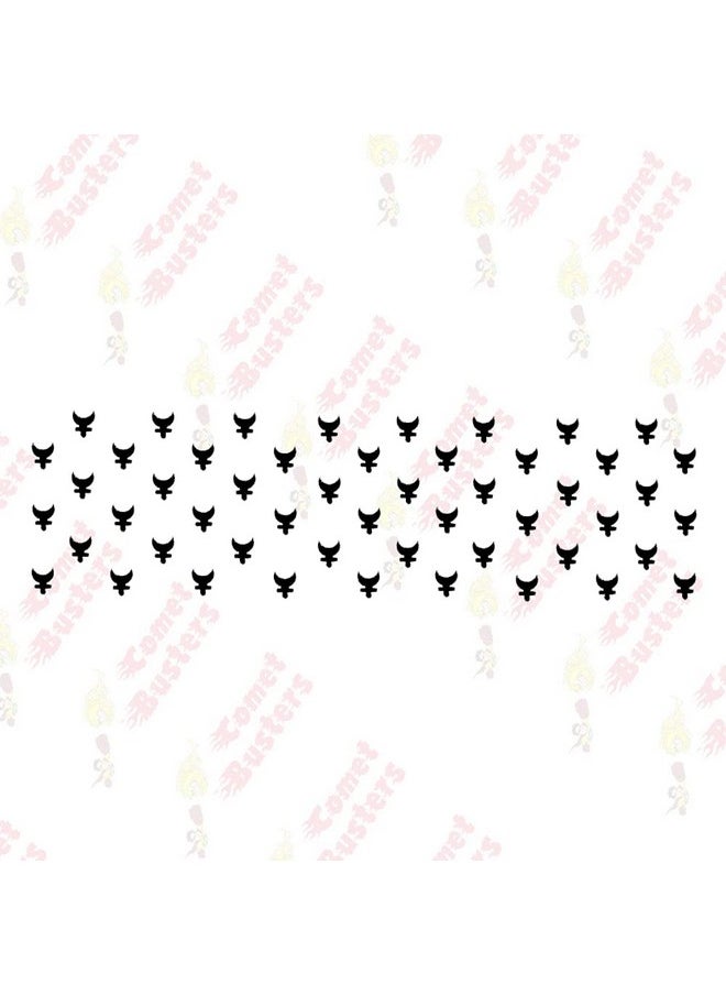 Comet Busters Moon Shaped Black Bindi (4Mm) (Bin912)