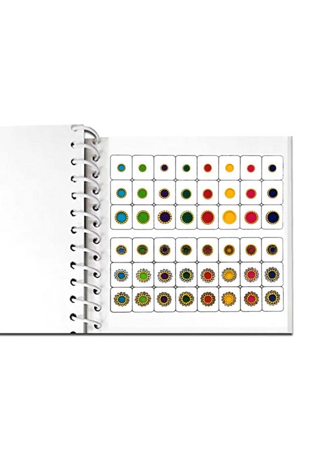 Comet Busters The Mini Bindi Book 10-288 Multicolored Handcrafted Round Bindis (Multicolor)