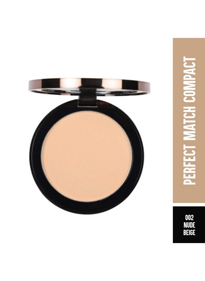 Perfect Match Parfait Marier Compact, Nude Beige, 9G | Lightweight And Silky Texture | Enriched With Hyaluronic Acid And Vitamin E