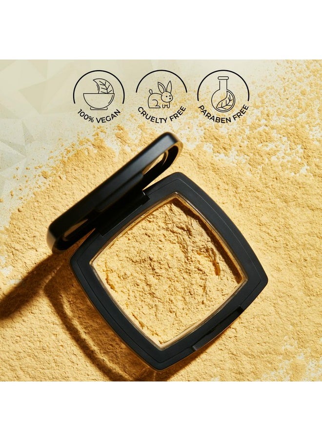 All Set To Go Banana Matte Powder | Setting Matte Powder For Mattified Skin | Oil-Controlling & Smooth Application | 7Gm, Yellow