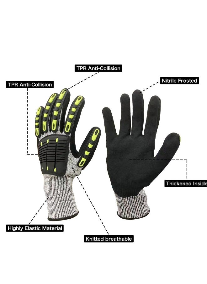 Cut Resistant Gloves Safety Work Anti Cut And Anti-Blow, Touch Screen Compatible, Ergonomic Water Mechanical resistance For Spearfishing, Lobster Surfing Fishing