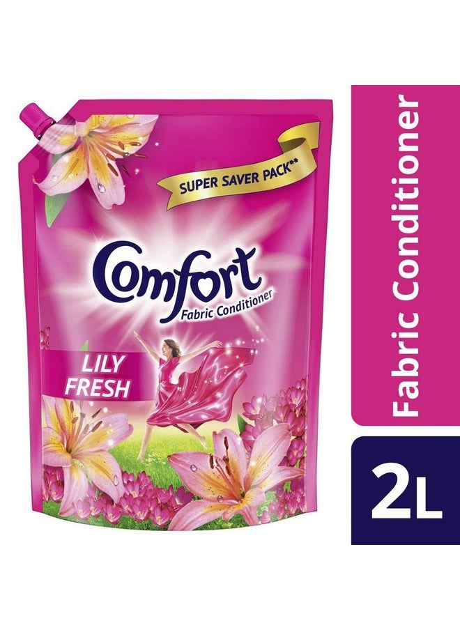 After Wash Fabric Conditioner (Fabric Softener) Pouch, For Softness, Shine And Long Lasting Freshness, 2 Ltr