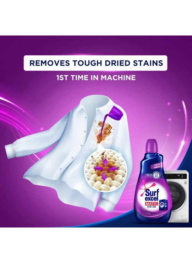 Matic Front Load Liquid Detergent 4L Refill Pouch, Designed For Tough Stain Removal On Laundry In Washing Machines - Mega Saver Pack