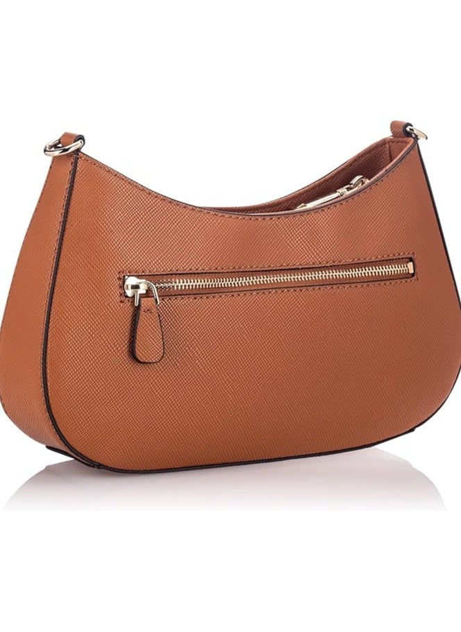 Alexie Top Zip Shoulder Bag VG841618 - light cognac