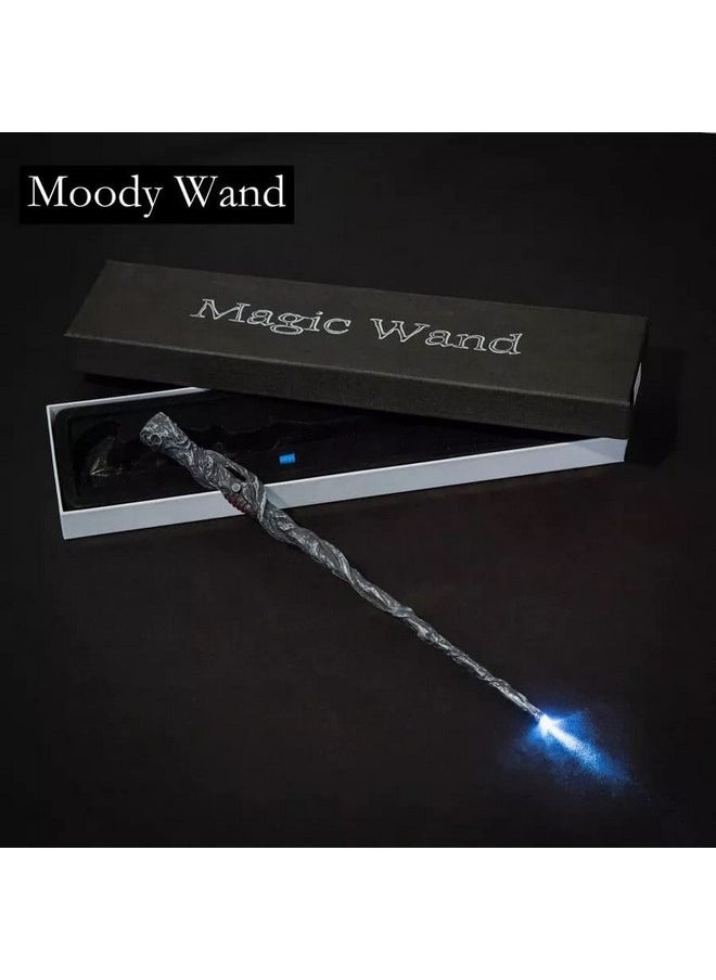 Harry Potter Wands | Light Up Wizard Wand Halloween Cosplay Accessories Witchcraft Magic Stick For Harrypotter Fans Sorcerer Spell Gifts | 33 Cm | (Moody),Multicolor