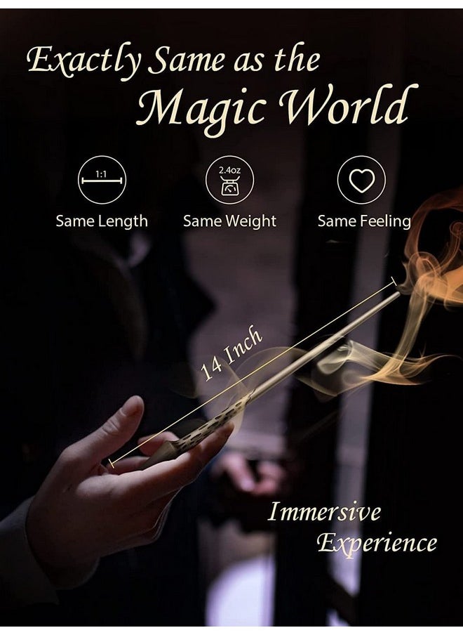 Harry Potter Wand With Magic Spell And Platform Ticket | Wizard Cosplay Light Up Led Sorcerer’S Witchcraft Magic Dress Up Wand For Potterheads | 33 Cm | (Severus Snape)