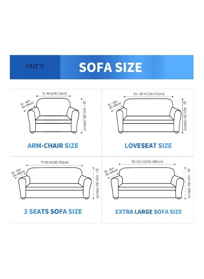 Newest Jacquard Extra Large Sofa Covers for 3 or 4 Seater Super Stretch Non Slip Couch Cover Dogs Pet Friendly Slipcover Furniture Protector Light Grey