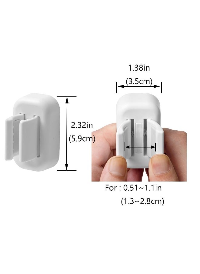 2 PCS Wall Mount Toothbrush Holder, Self Adhesive Hanger No-Drilling, Electric Toothbrush, Broom and Mop Holder, Suitable for Home Garage Garden Laundry Room Storage