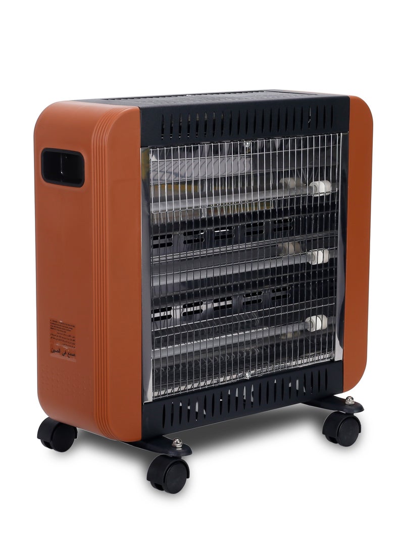 1800-2000W Quartz Heater: Efficient & Stylish Heating Solution 2000 W CK4243 Brown/Black