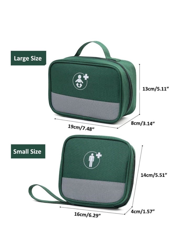 Medicine Bag, First Aid Sets, Empty Medicine Bag, Waterproof Emergency Bag, Medical Bag, Portable Home, Travel, Camping, Trekking, Medical Storage Bag 2pcs