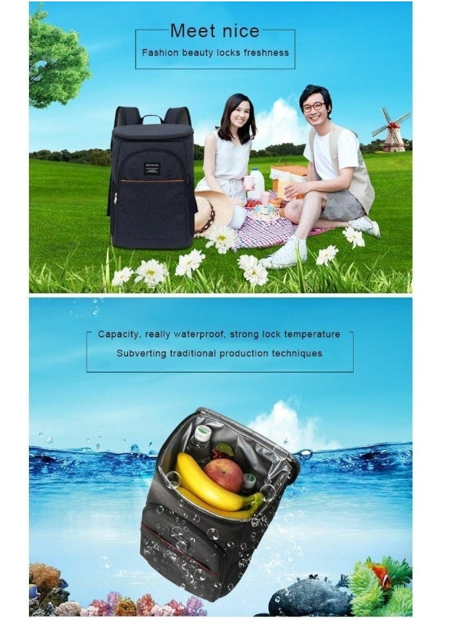 Waterproof Picnic Backpack Package High Capacity Bag Outdoor Food and Beverage Storage