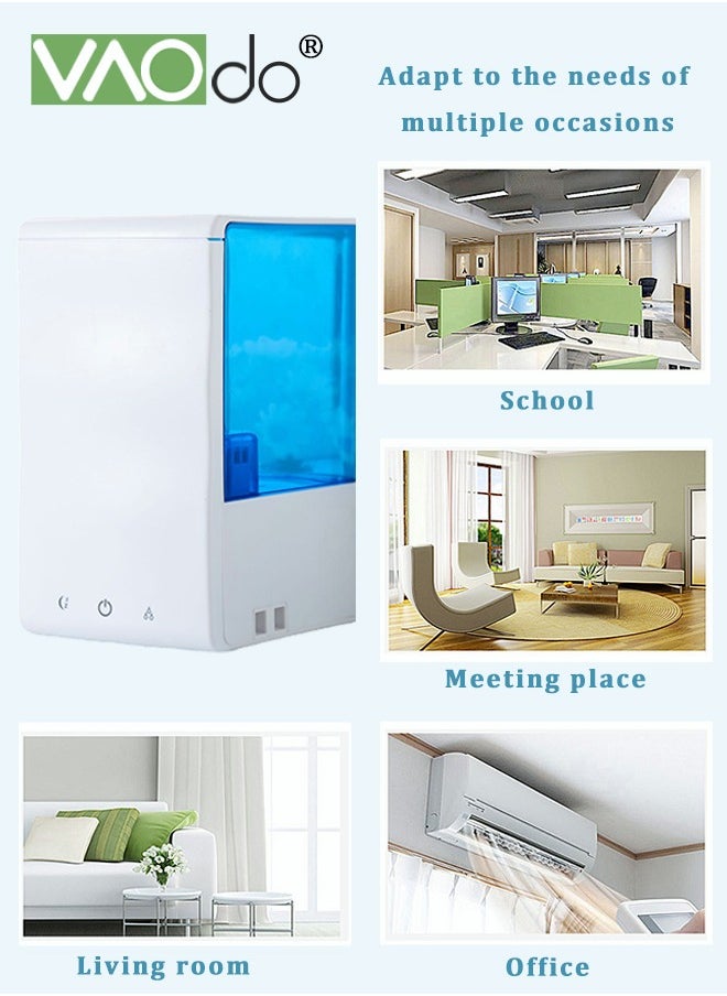 Humidifiers for Bedroom 3L Top Fill Cool Mist Humidifiers with Filter Quiet Humidifiers with Adjustable Mist Output