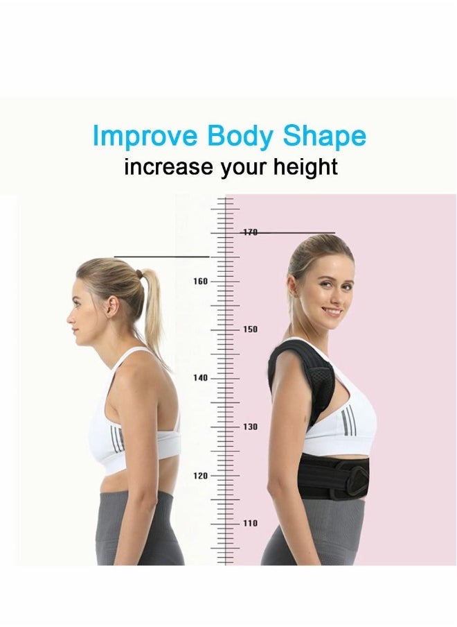 Posture Corrector for Women and Men, Adjustable Breathable Back Support Straightener