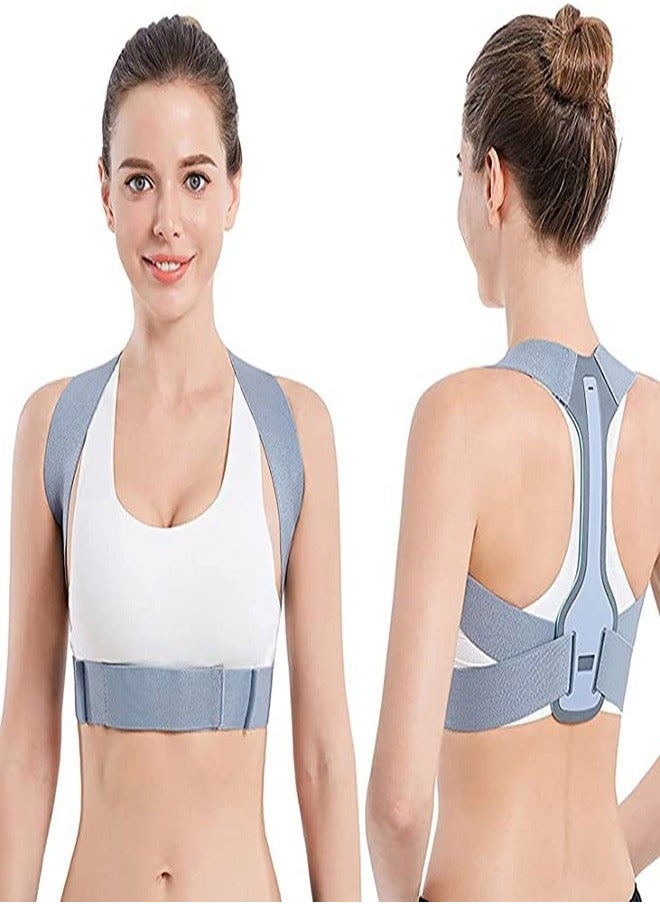 Back Support Posture Corrector, Brace, Posture Corrector For Women And Men-Fully Adjustable, Comfortable Neck And Shoulder Relief