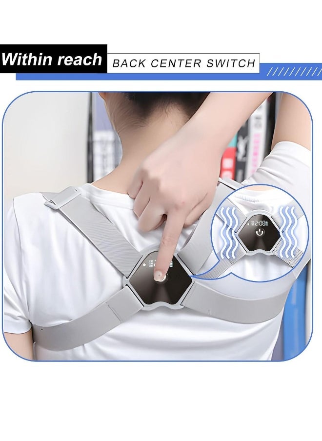 Intelligent Inductive Posture Corrector for Men Women Kids Adjustable high elastic Back Straightener Upright Scoliosis and Hunchback Posture Corrector 26-54 Inchs