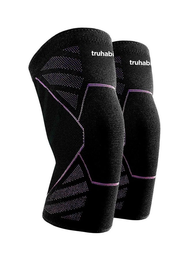 Knee Caps For Women (Xl) Advanced Compression & Anti-Slip Knee Support For Women; Knee Support For Gym Squats, Pain Relief, Sports Workout; Knee Cap For Women With 4-Way Stretch (1 Pair)