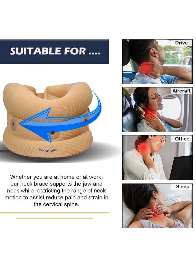 Cervical Collar For Neck Pain Soft Neck Support Brace For Spondylitis Neck Pain Relief For Men & Women (Xl)