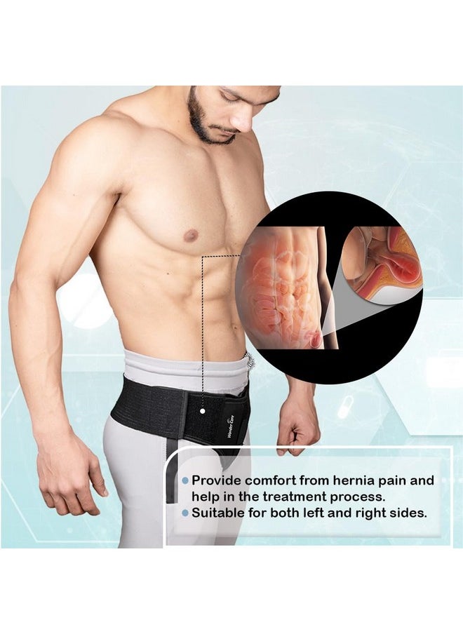 - Inguinal Hernia Support Post-Surgery Hernia Pain Relief Truss Brace For Double Inguinal Or Sports Hernia With 2 Removable Compression Pads & Adjustable Groin Straps-Small