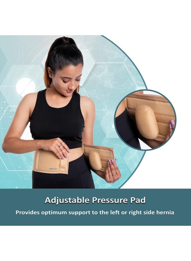 Umbilical Hernia Belt Hernia Support Brace With Detachable Compression Pad Navel Hernia Pain Relief For Men & Women (L)