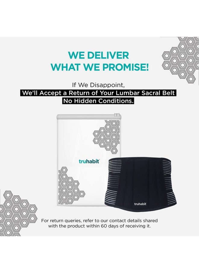 Lumbar Sacral Belt (Xl) Back Pain Belt For Back Pain Relief Women Men, Back Support Belt & Lumbar Support Belt Back Belt, Dual Adjustable Back Pain Relief Products Waist Belt For Women Men