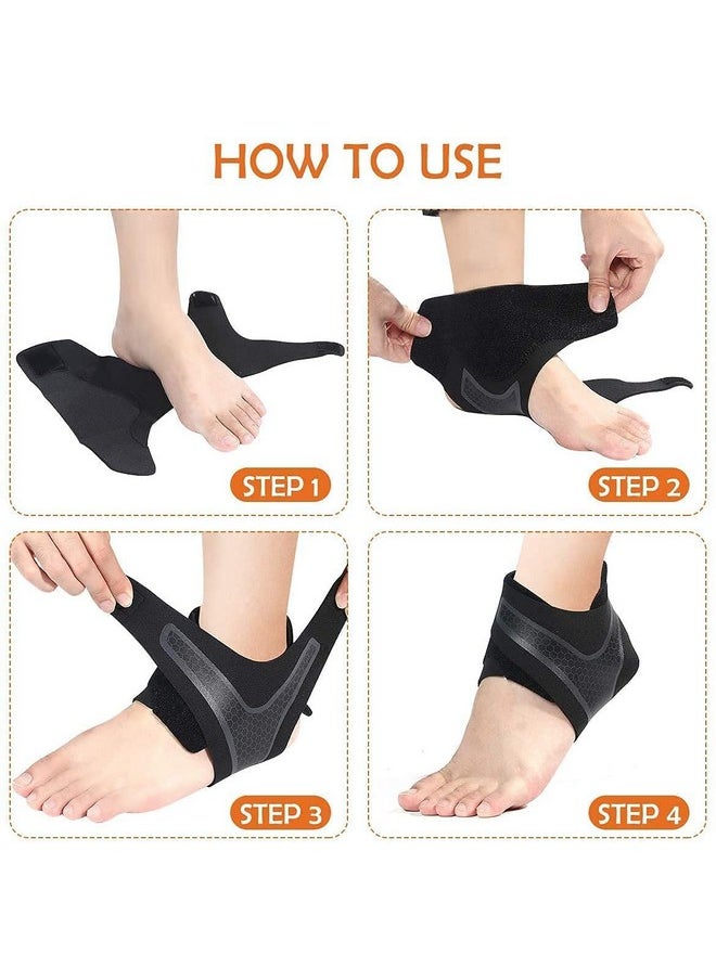 Ankle Support For Men& Women Pain Relief Straps For Sports Ankle Fracture Support Brace For Foot Pain Running Breathable Ligament Injury Compression Brace Wrap For Ankle Protection Guard(Left)