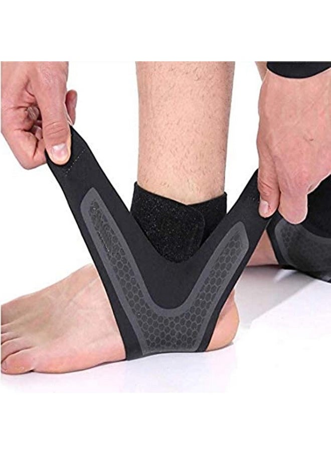 Ankle Support For Men& Women Pain Relief Straps For Sports Ankle Fracture Support Brace For Foot Pain Running Breathable Ligament Injury Compression Brace Wrap For Ankle Protection Guard(Left)