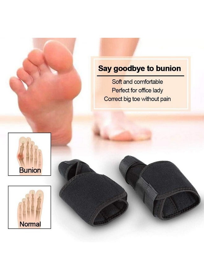 Toe Separator For Men Adjustable Bunion Corrector Toe Straightener Hallux Valgus Splint For Women Orthopedic Tight Fitting Band Foot Thumb Supporter Brace For Pain Relief (1 Pair) (Without Rope)